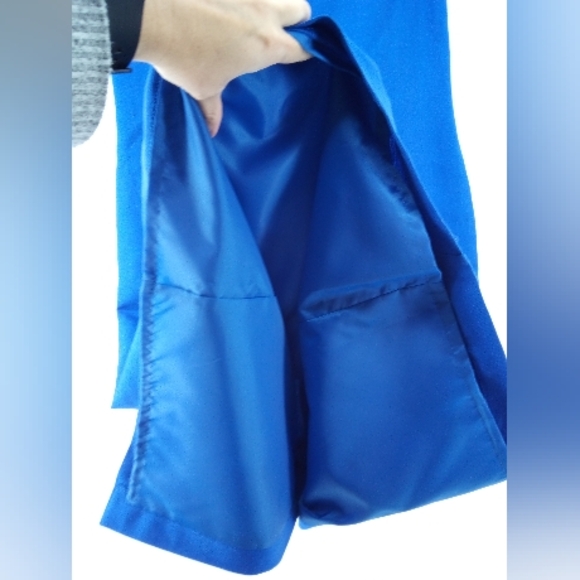 Jessica Howard Petite Blue 2 Piece Dress Open Cardigan Set Cruise Resort Lined 6 - Picture 11 of 12